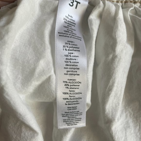 OshKosh B'gosh Denim Eyelet Jumper Dress Size 3T - Picture 5 of 6